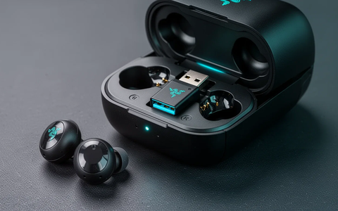 Razer Hammerhead V3 HyperSpeed: Gaming-Headset mit Empfänger im Ladecase - Foto: über boerse-global.de Razer Hammerhead V3 HyperSpeed: Gaming-Headset mit Empfänger im Ladecase - Foto: über boerse-global.de