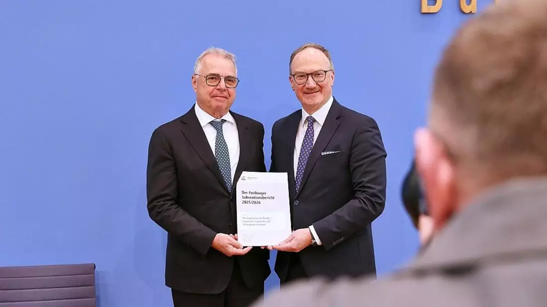 Vorstellung Freiburger Subventionsbericht zu Finanzhilfen des Bundes am 14.04.2026 - Bild: via dts Nachrichtenagentur