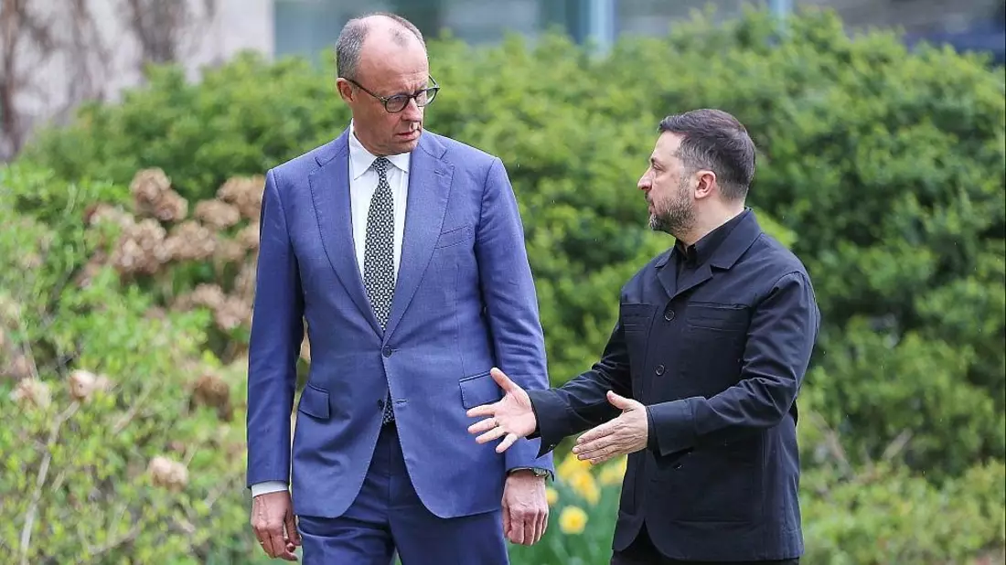 Friedrich Merz und Wolodymyr Selenskyj am 14.04.2026 - Bild: via dts Nachrichtenagentur