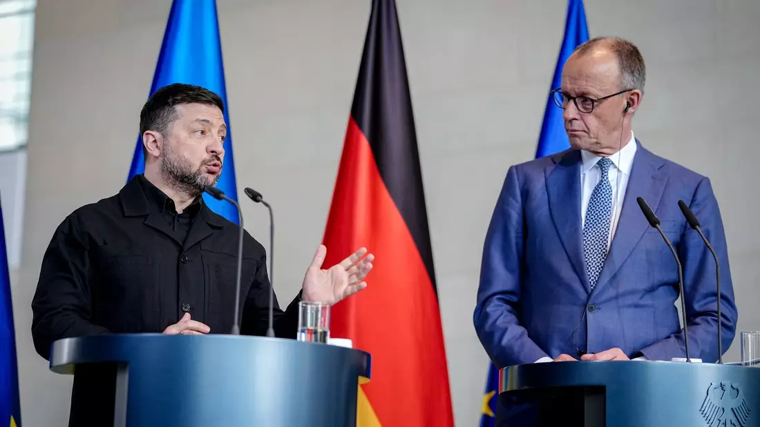 Deutschland und die Ukraine wollen noch enger zusammenarbeiten. - Bild: Kay Nietfeld/dpa