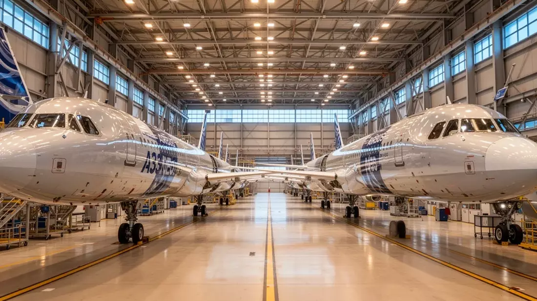 Airbus Aktie: Gigantischer Flugzeug-Stau! - Bild: über boerse-global.de