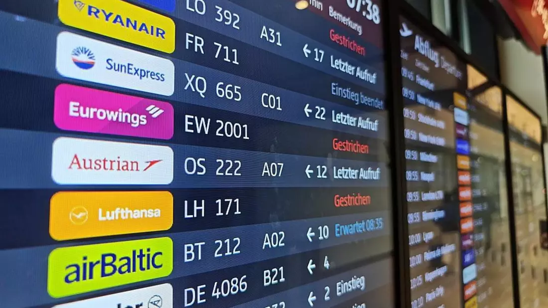 Flugstreichungen wegen Lufthansa-Piloten-Streik am 13.04.2026 - Bild: via dts Nachrichtenagentur