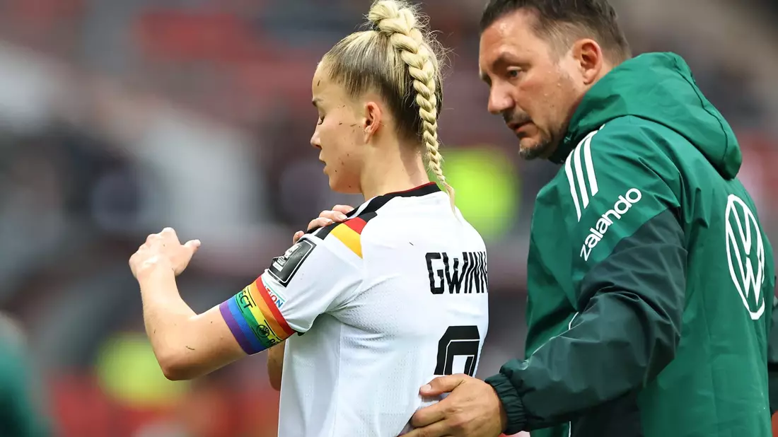 Musste verletzungsbedingt früh raus: Giulia Gwinn. - Bild: Daniel Karmann/dpa