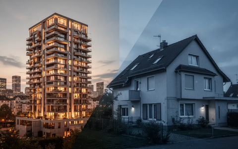 Immobilienmarkt 2026: Wohnungen steigen, Häuser fallen - Foto: über boerse-global.de