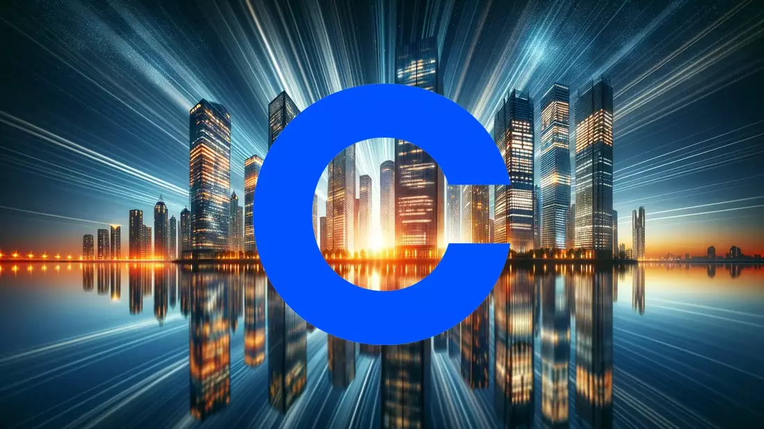 Coinbase: Un Cruce de Caminos Entre la Política y los Números Illustration mit AI erstellt übermittelt durch boerse-global.de