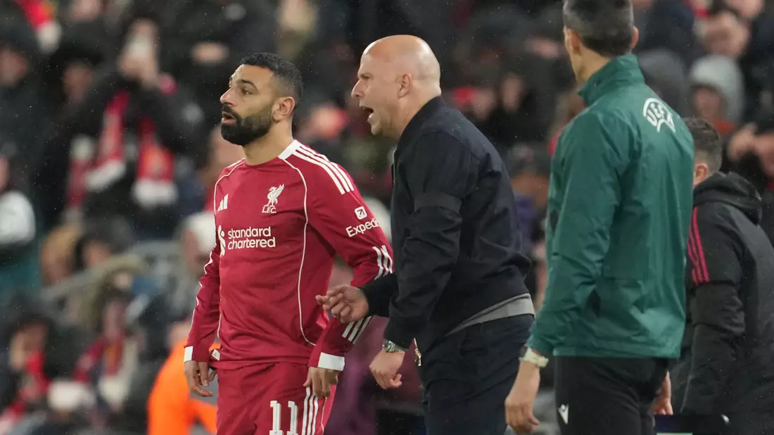 Kam für Ekitiké: Mohamed Salah. - Bild: Jon Super/AP/dpa