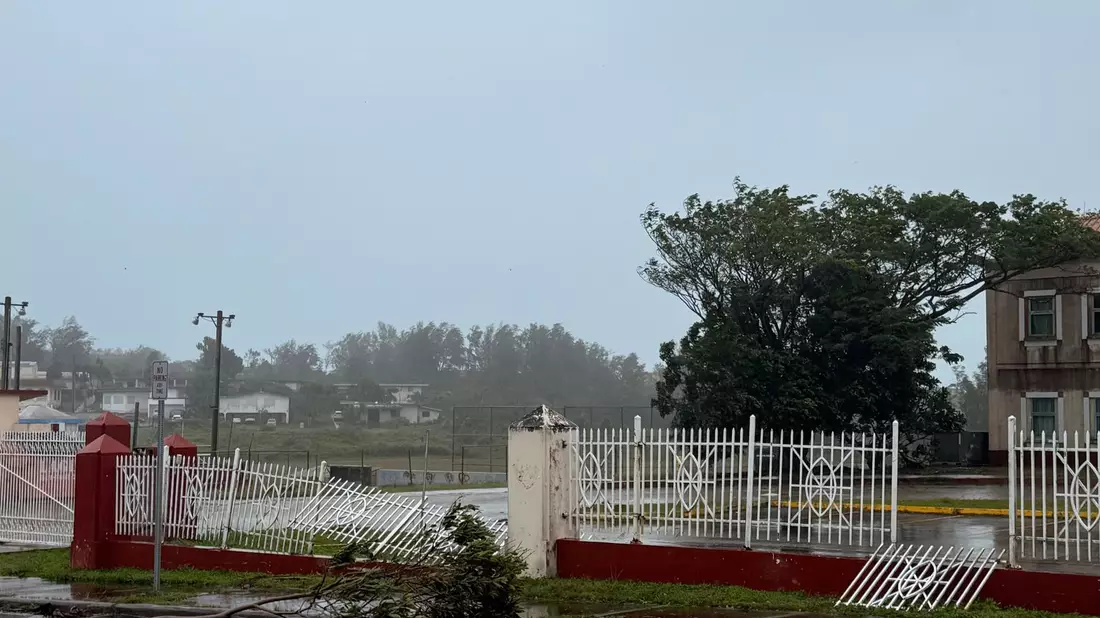 Das Ausmaß der Schäden war zunächst unklar. - Bild: Eric Rosario/Kandit News/dpa