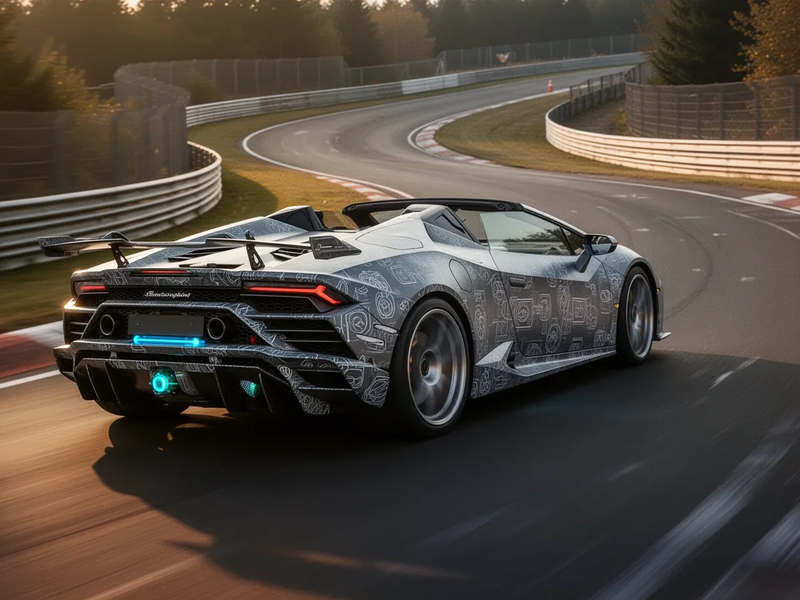 Lamborghini Temerario Spyder: Hybrid-Erlkönig dreht auf der Nordschleife Runden - Foto: über boerse-global.de