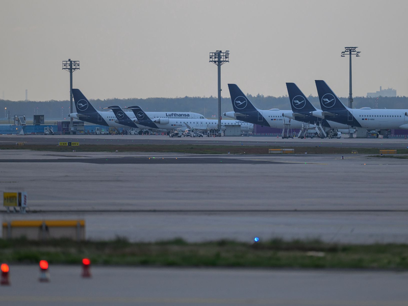 Stillstand bei Lufthansa in Frankfurt. - Foto: Hannes P. Albert/dpa