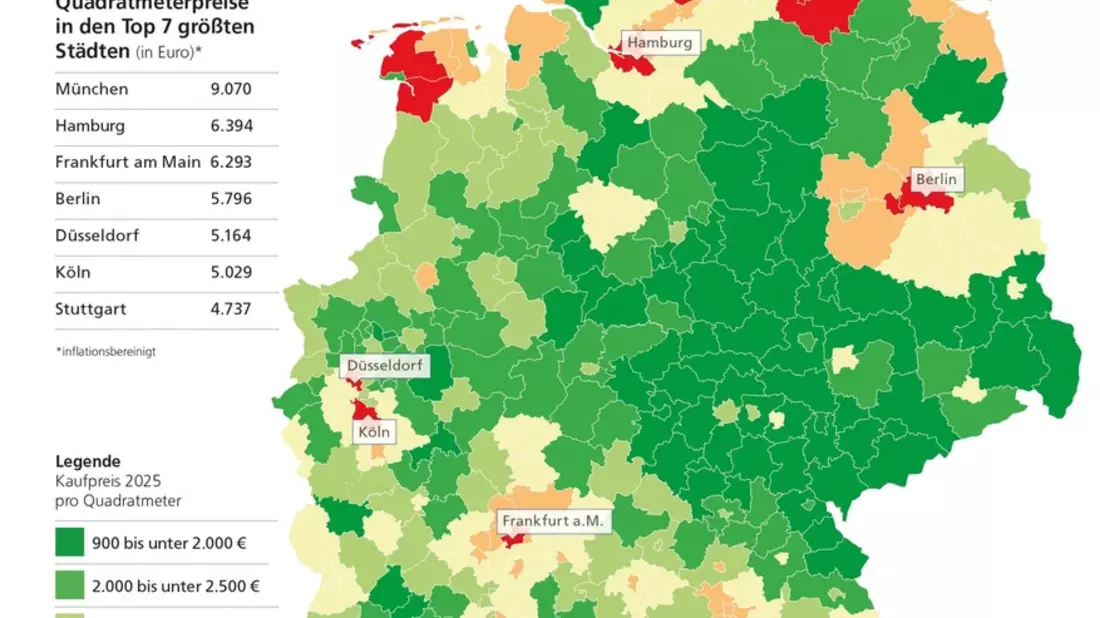 Postbank Wohnatlas 2026: Trendwende: Immobilienpreise in Deutschland 2025 wieder gestiegen - Bild: presseportal.de