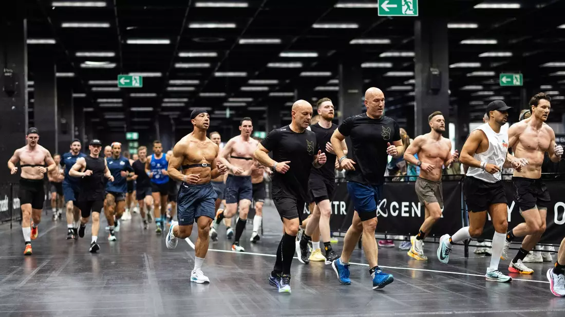 Ein Hyrox-Wettkampf bei der Fibo 2026. - Bild: Rolf Vennenbernd/dpa
