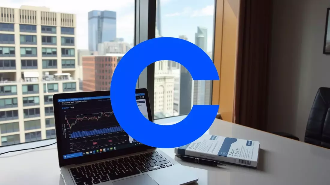 Coinbase: La Encrucijada de un Gigante Entre el Volumen y la Legislación Illustration mit AI erstellt übermittelt durch boerse-global.de