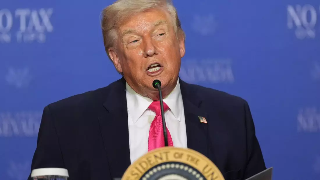 Trump spricht von einem möglichen historischen Tag.  - Bild: Alex Brandon/AP/dpa