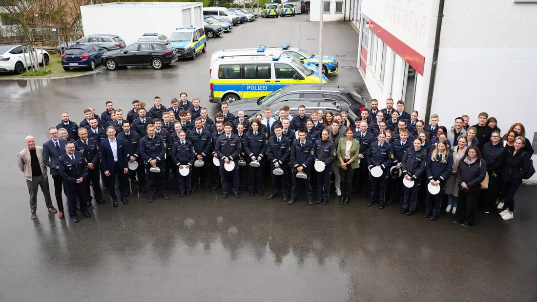 PP Ravensburg: Polizeipräsidium Ravensburg begrüßt 95 Neuzugänge - Bild: presseportal.de