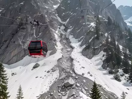Felssturz am Titlis: Gondelbahn gesperrt, Sicherheit hat Vorrang - Foto: über boerse-global.de