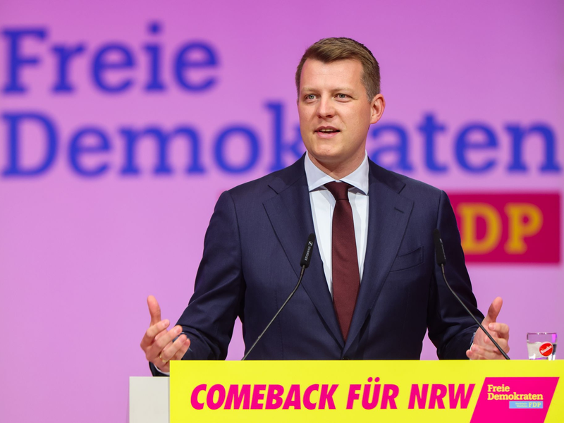 Henning Höne fordert für ein Comeback der FDP eine geschlossene Partei. - Foto: Christoph Reichwein/dpa