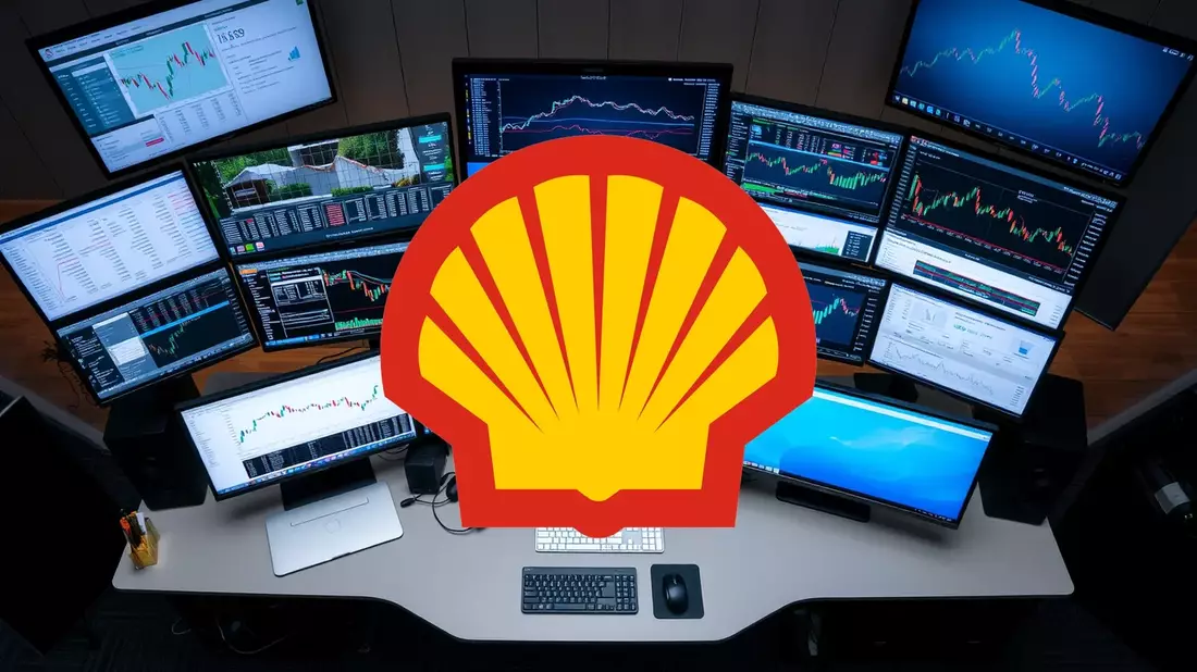 Shell's Stock Stumbles as Oil Plunge and Analyst Downgrade Converge Illustration mit AI erstellt übermittelt durch boerse-global.de