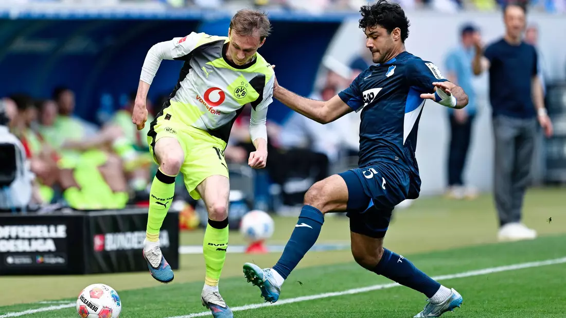 Maxi Beier fand nur schwer ins Spiel. - Bild: Uwe Anspach/dpa