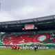 Die Choreografie der Werder-Fans vor dem Nordderby gegen den Hamburger SV. - Foto: Carmen Jaspersen/dpa