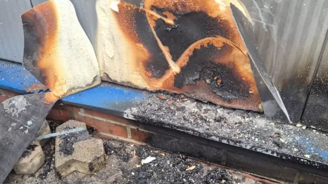 FW-OLL: Brand Sporthalle - Bild: presseportal.de