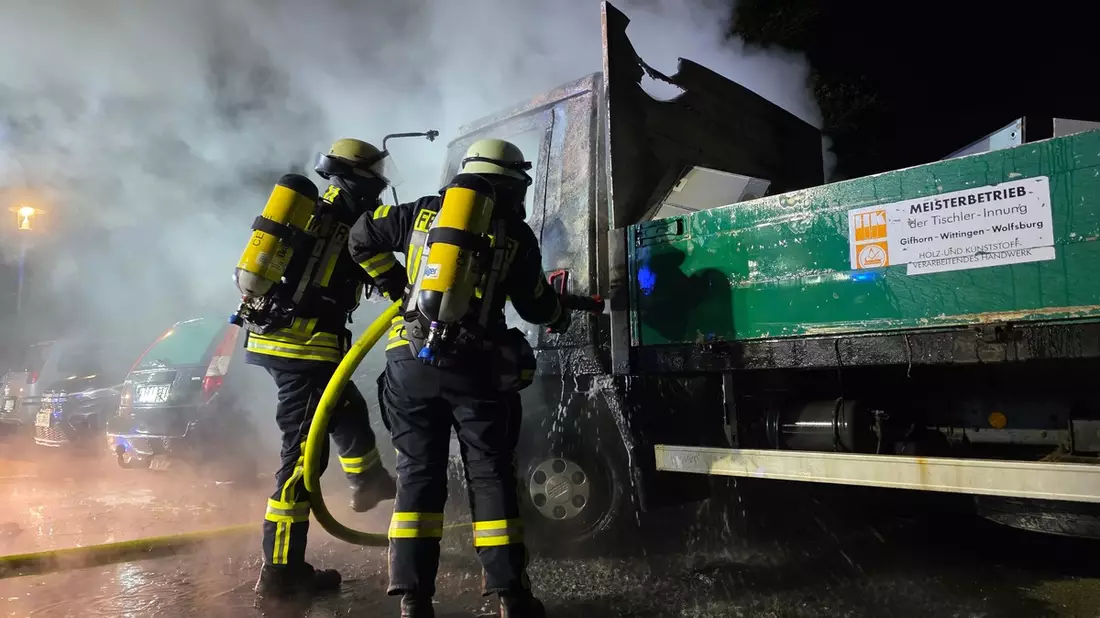 FW Celle: Lkw-Brand - Bild: presseportal.de