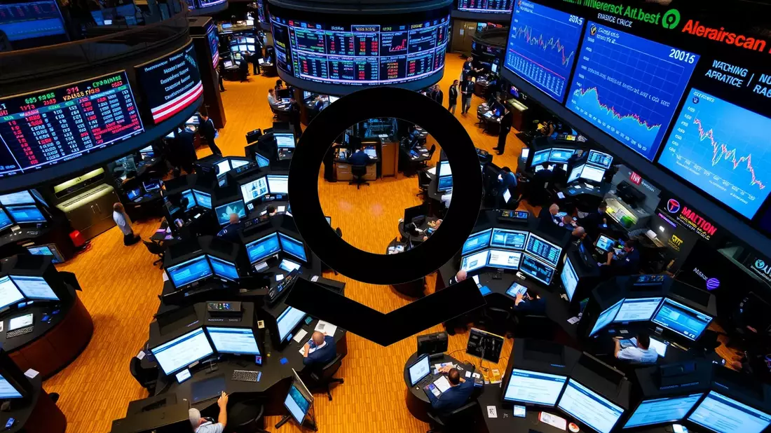 Palantir's Valuation Cliffhanger Ahead of Q1 Report Illustration mit AI erstellt übermittelt durch boerse-global.de
