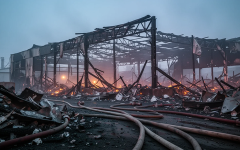 Großbrand in Regensburger Recycling-Anlage löst Großeinsatz aus - Foto: über boerse-global.de