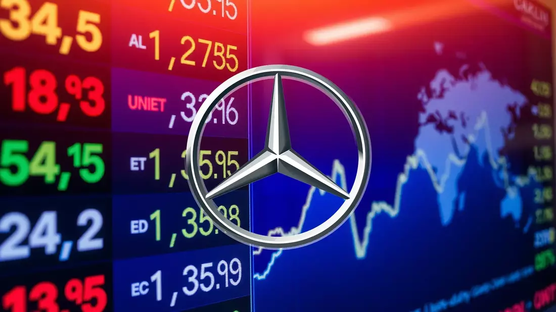 Mercedes-Benz Stock Braces for Pivotal Earnings Test Illustration mit AI erstellt übermittelt durch boerse-global.de