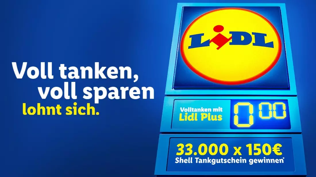 Volltanken, voll sparen bei Lidl: 33.000 Shell Tankgutscheine für Lidl Plus-Kunden - Bild: presseportal.de