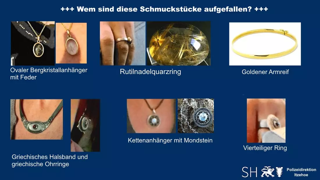 POL-IZ: 260420.5 Heide: Kriminalpolizei sucht Hinweise auf markante Schmuckstücke - Bild: presseportal.de