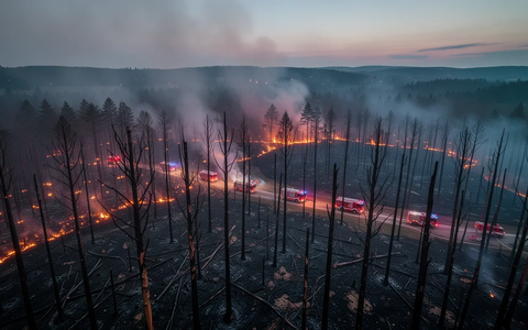 Waldbrände und Industriefeuer: Frühe Saison fordert Einsatzkräfte - Foto: über boerse-global.de
