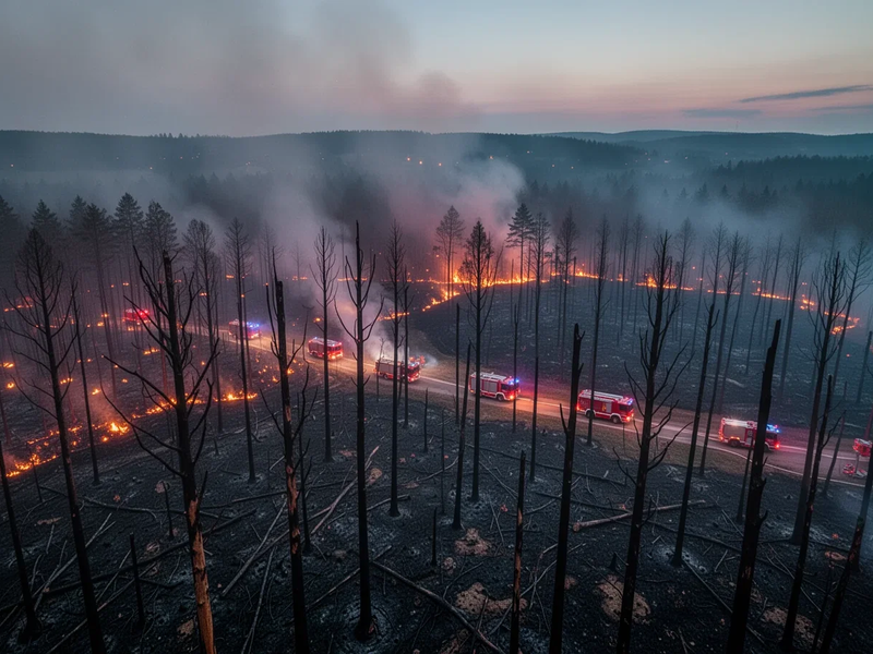 Waldbrände und Industriefeuer: Frühe Saison fordert Einsatzkräfte - Foto: über boerse-global.de