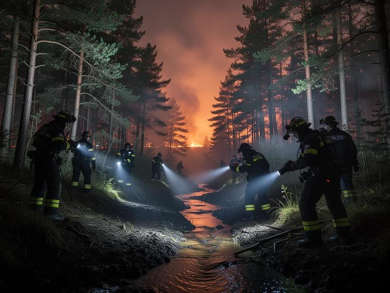 Much: Serien-Brandstifter zündet in unwegsamem Gelände - Foto: über boerse-global.de