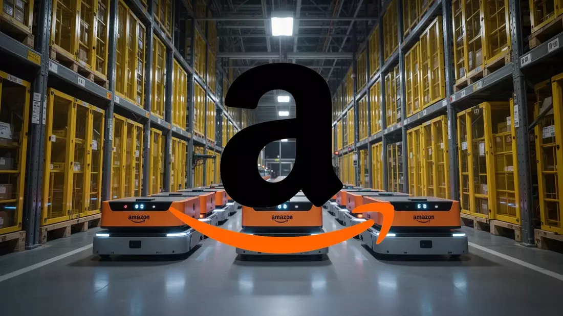 Amazon Aktie: Roboter im Lager - Bild: über boerse-global.de