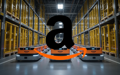 Amazon Aktie: Roboter im Lager - Foto: über boerse-global.de