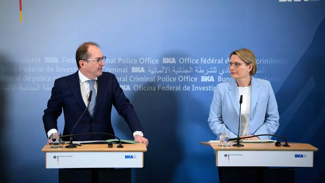 Details des Entwurfs stimmten Bundesjustizministerin Stefanie Hubig (SPD) und Bundesinnenminister Alexander Dobrindt (CSU) miteinander ab. (Archivfoto) - Bild: Bernd von Jutrczenka/dpa