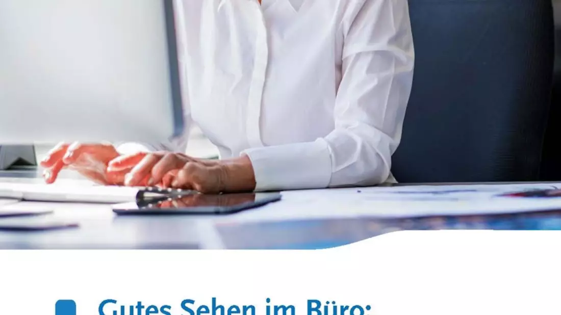 Gutes Sehen: Brille und Bildschirm richtig abstimmen / Handlungshilfe zeigt Schritt für Schritt, wie Bildschirmarbeitsplätze und Sehhilfen (Brillen) richtig aufeinander abgestimmt werden - Bild: presseportal.de