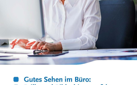 Gutes Sehen: Brille und Bildschirm richtig abstimmen / Handlungshilfe zeigt Schritt für Schritt, wie Bildschirmarbeitsplätze und Sehhilfen (Brillen) richtig aufeinander abgestimmt werden - Foto: presseportal.de