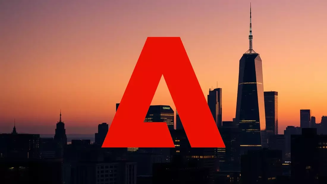 Adobe apuesta por la integración y un megacompra para frenar la caída Illustration mit AI erstellt übermittelt durch boerse-global.de