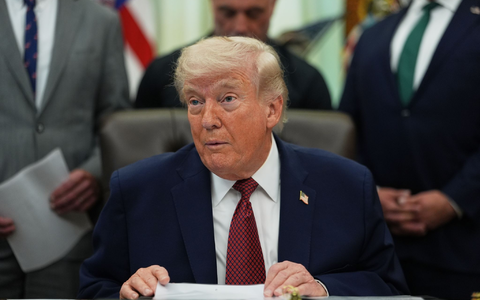 Trump glaubt, Irans Führung sei gespalten. (Archivbild) - Foto: Julia Demaree Nikhinson/AP/dpa