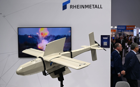 Rheinmetall hatte die Drohne vom Typ FV-014 neu entwickelt. (Archivbild) - Foto: Wolf von Dewitz/dpa
