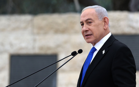 Netanjahu fordert eine Entwaffnung der Hisbollah-Miliz im Libanon. (Archivbild) - Foto: Ilia Yefimovich/Pool AFP/AP/dpa