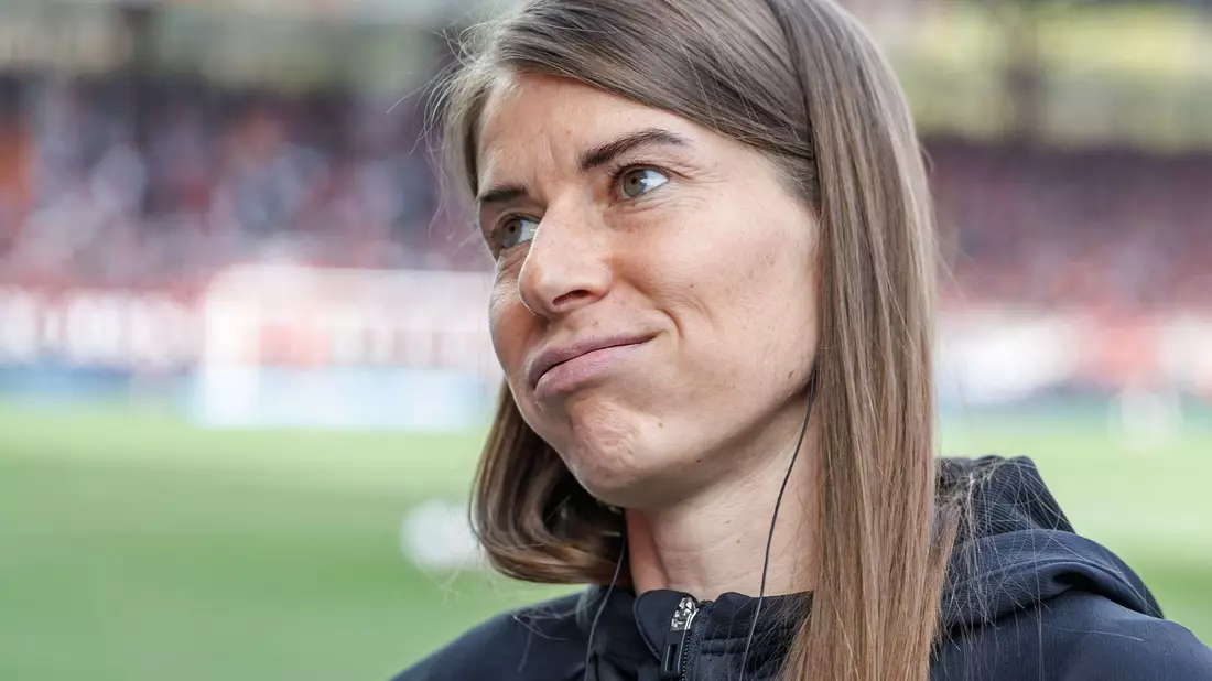 Marie-Louise Eta soll Union Berlin in der Liga halten. (Archivbild) - Bild: Andreas Gora/dpa