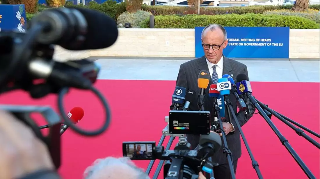 Friedrich Merz am 23.04.2026 - Bild: PIO Rep. of Cyprus Andreas Loucaides via dts Nachrichtenagentur