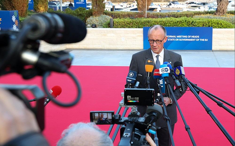 Friedrich Merz am 23.04.2026 - Foto: PIO Rep. of Cyprus Andreas Loucaides via dts Nachrichtenagentur