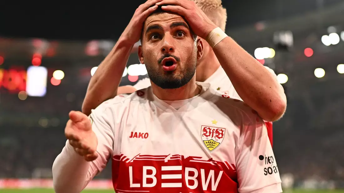 Deniz Undav entfachte mit dem Ausgleich Euphorie beim Stuttgarter Publikum. - Bild: Tom Weller/dpa