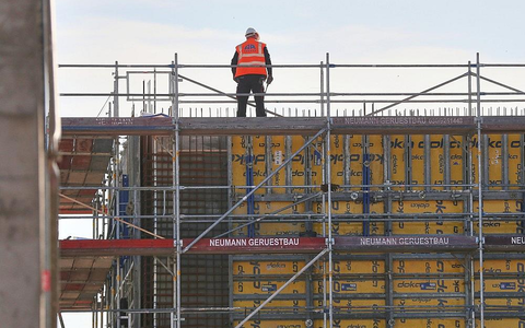 Bauarbeiter auf einer Baustelle (Archiv) - Foto: via dts Nachrichtenagentur