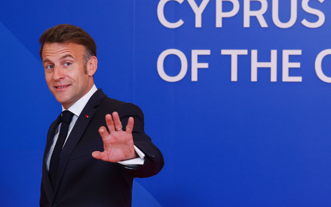 Aus Sicht von Macron ist das Rüstungsprojekt FCAS nicht am Ende. - Foto: Yves Herman/Reuters Pool via AP/dpa