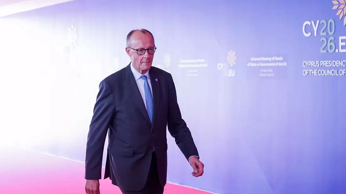 Friedrich Merz am 24.04.2026 - Bild: PIO Rep. of Cyprus Kyriakos H. via dts Nachrichtenagentur