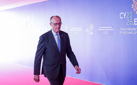 Friedrich Merz am 24.04.2026 - Foto: PIO Rep. of Cyprus Kyriakos H. via dts Nachrichtenagentur